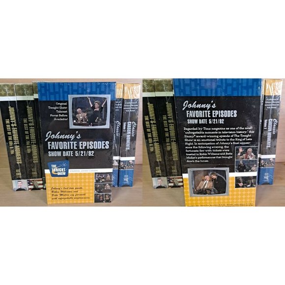 Johnny Carson Club The Tonight Show VHS Lot of 9 The Final Show Some Sealed - Picture 10 of 11